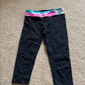 Ivivva leggings with colorful waistband!